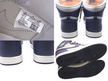 Load image into Gallery viewer, 極美品 NIKE ナイキ AIR JORDAN1 エアージョーダン 1 High 85 Georgetown ネイビー グレー サイズ30 中古 4c072539