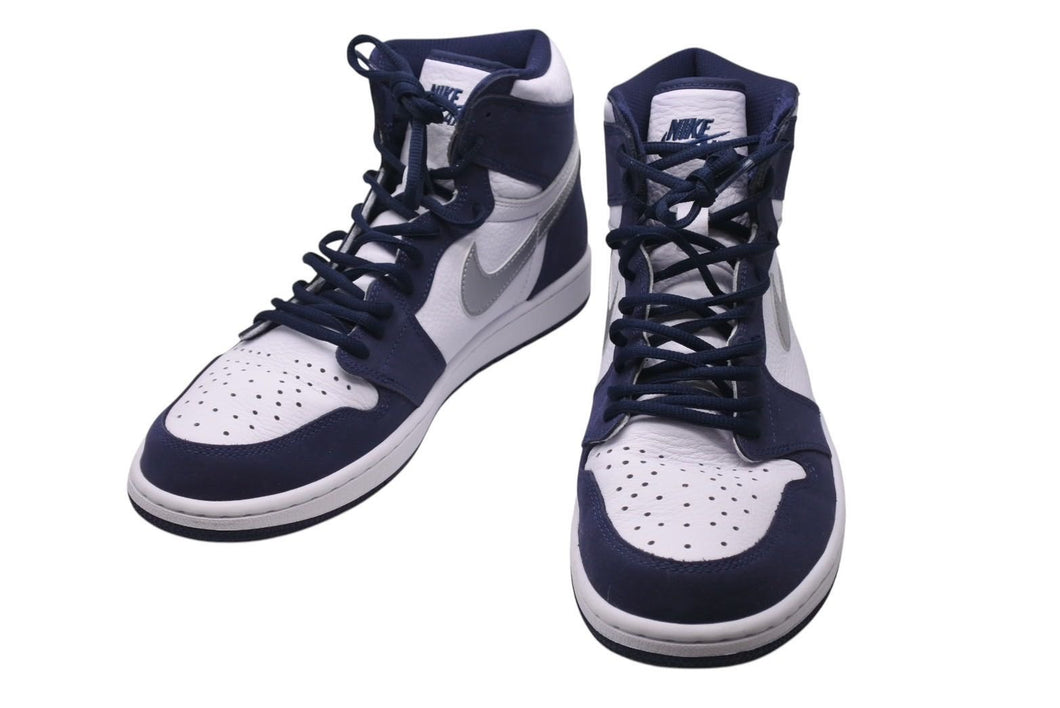 NIKE ナイキ AIR JORDAN1 エアージョーダン 1 High OG White Midnight Navy 2020 ホワイト ネイビー サイズ30 美品 中古 4c072541