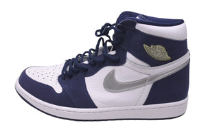 NIKE AIR JORDAN1 Air Jordan 1 High OG White Midnight Navy 2020 White Navy Size 30 Good Condition Used 4c072541