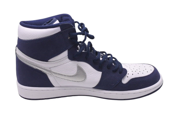 NIKE AIR JORDAN1 Air Jordan 1 High OG White Midnight Navy 2020 White Navy Size 30 Good Condition Used 4c072541