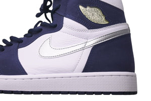 NIKE AIR JORDAN1 Air Jordan 1 High OG White Midnight Navy 2020 White Navy Size 30 Good Condition Used 4c072541