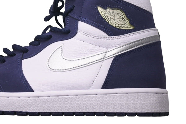 NIKE AIR JORDAN1 Air Jordan 1 High OG White Midnight Navy 2020 White Navy Size 30 Good Condition Used 4c072541