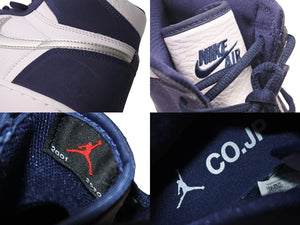 NIKE ナイキ AIR JORDAN1 エアージョーダン 1 High OG White Midnight Navy 2020 ホワイト ネイビー サイズ30 美品 中古 4c072541