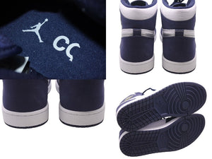 NIKE AIR JORDAN1 Air Jordan 1 High OG White Midnight Navy 2020 White Navy Size 30 Good Condition Used 4c072541