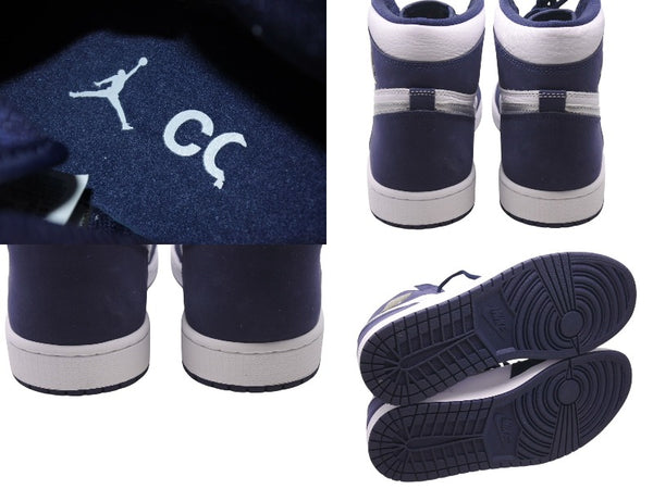 NIKE AIR JORDAN1 Air Jordan 1 High OG White Midnight Navy 2020 White Navy Size 30 Good Condition Used 4c072541