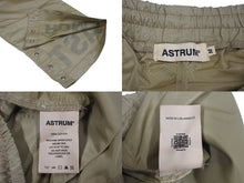 画像をギャラリービューアに読み込む, ASTRUM アストルム ナイロンパンツ ボトムス ロゴ ロサンゼルス製 コットン ベージュ ブラック サイズM 美品 中古 4c072549