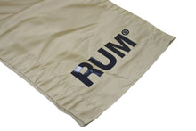 画像をギャラリービューアに読み込む, ASTRUM アストルム ナイロンパンツ ボトムス ロゴ ロサンゼルス製 コットン ベージュ ブラック サイズM 美品 中古 4c072549