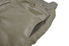 画像をギャラリービューアに読み込む, ASTRUM アストルム ナイロンパンツ ボトムス ロゴ ロサンゼルス製 コットン ベージュ ブラック サイズM 美品 中古 4c072549