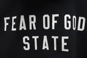 ESSENTIALS エッセンシャル FEAR OF GOD STATE パーカー フーディ ジップ アップ RN090233 ブラック ホワイト XL 美品 中古 4c072550