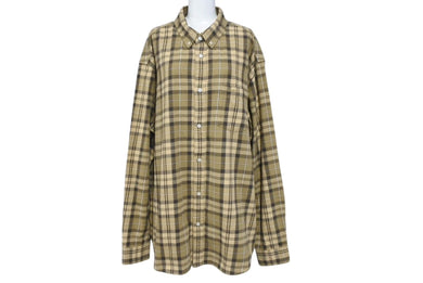 Supreme シュプリーム FW24 Plaid Flannel Shirt プレイド フランネルシャツ 長袖シャツ サイズXL ベージュ チェック柄 美品 中古 4c072552