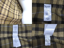 Load image into Gallery viewer, Supreme シュプリーム FW24 Plaid Flannel Shirt プレイド フランネルシャツ 長袖シャツ サイズXL ベージュ チェック柄 美品 中古 4c072552