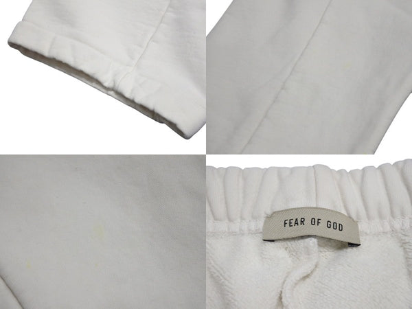 FEAR OF GOD Fear of God Sweatpants Reconstruction Docking Drawstring White Cotton Logo Patch Good Condition Used 4c072554
