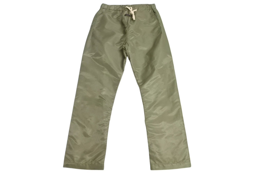 FEAR OF GOD Fear of God Nylon Pants Size M Drawstring Khaki Logo Patch Jerry Lorenzo Good Used 4c072557