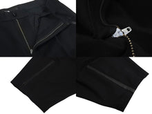 Load image into Gallery viewer, Y-3 ワイスリー サルエル ワイド パンツ 七分丈 サンプル ブラック コットン アディダス 撥水加工 ロゴ ボトムス サイズM 美品 中古 4c072598