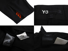 Load image into Gallery viewer, Y-3 ワイスリー サルエル ワイド パンツ 七分丈 サンプル ブラック コットン アディダス 撥水加工 ロゴ ボトムス サイズM 美品 中古 4c072598