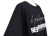 Load image into Gallery viewer, YOHJI YAMAMOTO ヨウジヤマモト NEIGHBORHOOD ネイバーフッド 半袖Tシャツ HZ-T61-286 コットン ブラック サイズL 美品 中古 4c072599