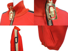 画像をギャラリービューアに読み込む, 極美品 Marc Jacobs マークジェイコブス ジャケット ジャージ S-W21790283 カシミア レッド ベージュ ゴールド金具 サイズ0 中古 4c072603