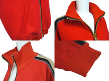 画像をギャラリービューアに読み込む, 極美品 Marc Jacobs マークジェイコブス ジャケット ジャージ S-W21790283 カシミア レッド ベージュ ゴールド金具 サイズ0 中古 4c072603