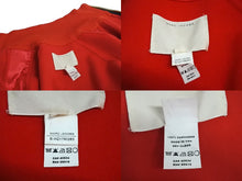 画像をギャラリービューアに読み込む, 極美品 Marc Jacobs マークジェイコブス ジャケット ジャージ S-W21790283 カシミア レッド ベージュ ゴールド金具 サイズ0 中古 4c072603