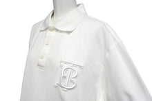 Load image into Gallery viewer, Burberry バーバリー 半袖 ポロシャツ ショートスリーブ TBモノグラムワッペン 8017723 コットン ホワイト 美品 中古 4c072609