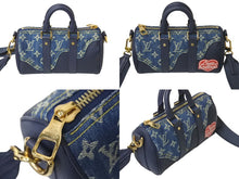 Load image into Gallery viewer, LOUIS VUITTON ルイヴィトン × NIGO コラボ キーポルXS ハンドバッグ ストラップ付 M81011 モノグラム ドリップ 美品 中古 4c072612