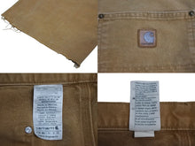 画像をギャラリービューアに読み込む, Carhartt カーハート ダブルニー デニムパンツ ペインターパンツ B136 コットン RN 14806 ベージュ サイズ36×32 美品 中古 4c072613