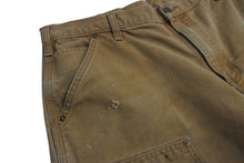 画像をギャラリービューアに読み込む, Carhartt カーハート ダブルニー デニムパンツ ペインターパンツ B136 コットン RN 14806 ベージュ サイズ36×32 美品 中古 4c072613