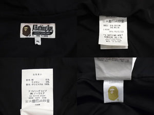 A BATHING APE アベイシングエイプ BAPE 総柄 マウンテンパーカー フーデッド ジップアップ ジャケット 001LJE301013X 美品 中古 4c072618