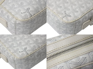 GOYARD ゴヤール カップヴェールPMバッグ ショルダーバッグ CAPVE2PMLTY50CL50P ホワイト PVC レザー 美品 中古 4c072630