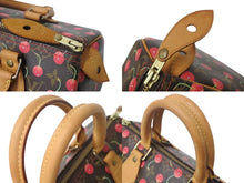 Load image into Gallery viewer, LOUIS VUITTON ルイヴィトン モノグラムチェリー スピーディ25 ハンドバッグ M95009 村上隆 ブラウン 美品 中古 4c072633