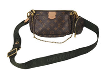 画像をギャラリービューアに読み込む, 極美品 LOUIS VUITTON ルイヴィトン ミュルティポシェット アクセソワール カーキ ショルダーバッグ モノグラム M44813 中古 4c072634