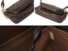 画像をギャラリービューアに読み込む, 極美品 LOUIS VUITTON ルイヴィトン ミュルティポシェット アクセソワール カーキ ショルダーバッグ モノグラム M44813 中古 4c072634