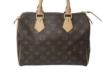 Load image into Gallery viewer, 新品同様 LOUIS VUITTON ルイヴィトン ハンドバッグ スピーディ25 M41528 モノグラム PVC コーティングキャンバス ブラウン 中古 4c072635