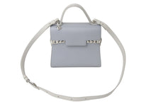 画像をギャラリービューアに読み込む, Delvaux デルボー タンペートPM 2WAYバッグ ハンドバッグ ショルダーバッグ レザー グレー シルバー金具 美品 中古 4c072642