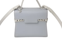 画像をギャラリービューアに読み込む, Delvaux デルボー タンペートPM 2WAYバッグ ハンドバッグ ショルダーバッグ レザー グレー シルバー金具 美品 中古 4c072642