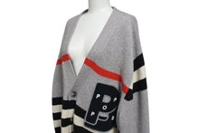 Load image into Gallery viewer, BURBERRY LONDON ENGLAND バーバリー ロンドン イングランド ニット カーディガン 8055477 グレー サイズXL 美品 中古 4c072648