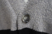 画像をギャラリービューアに読み込む, BURBERRY LONDON ENGLAND バーバリー ロンドン イングランド ニット カーディガン 8055477 グレー サイズXL 美品 中古 4c072648