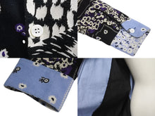 Load image into Gallery viewer, NOMA t.d ノーマティーディー フランネルシャツ 長袖シャツ ペイズリー N36-SH03 ホワイト ブラック ブルー 美品 中古 4c072650