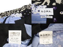 Load image into Gallery viewer, NOMA t.d ノーマティーディー フランネルシャツ 長袖シャツ ペイズリー N36-SH03 ホワイト ブラック ブルー 美品 中古 4c072650