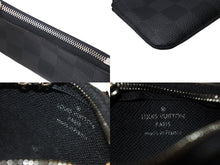 Load image into Gallery viewer, LOUIS VUITTON ルイヴィトン ポシェット クレ コインケース N60155 ダミエ グラフィット ブラック 美品 中古 4c072662