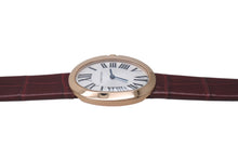 画像をギャラリービューアに読み込む, Cartier カルティエ ミニベニュワール W8000017 腕時計 K18ピンクゴールド レザー オーストリア製 ワインレッド 美品 中古 4c072664
