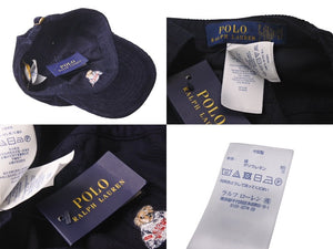 New and unused POLO RALPH LAUREN Polo Ralph Lauren Cap Kids Size One Size Polo Bear Corduroy Navy Used 4c072668