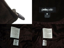 Load image into Gallery viewer, 極美品 pellepelle ペレペレ ボンバージャケット サイズL 刺繍デザイン ブラウン ウール ビスコース 中古 4c072694