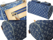 画像をギャラリービューアに読み込む, LOUIS VUITTON ルイヴィトン ネオスピーディ ハンドバッグ M95019 モノグラムデニム ゴールド金具 美品 中古 4c072699