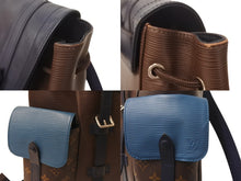 画像をギャラリービューアに読み込む, LOUIS VUITTON ルイヴィトン クリストファーPM リュック バックパック M51458 エピレザー シルバー金具 美品 中古 4c072700