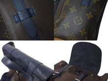 画像をギャラリービューアに読み込む, LOUIS VUITTON ルイヴィトン クリストファーPM リュック バックパック M51458 エピレザー シルバー金具 美品 中古 4c072700