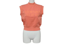 Load image into Gallery viewer, ESSENTIALS エッセンシャルズ フィアオブゴッド キッズ セットアップ ノースリーブ ハーフパンツ サーモンピンク 4/5 美品 中古 4c072714