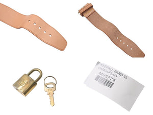 新品未使用 LOUIS VUITTON ルイヴィトン 村上隆 M95774 モノグラモフラージュ キーポル・バンドリエール55用 ネームタグ ポワニエ 鍵カデナセット 中古 4c072715