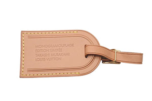 新品未使用 LOUIS VUITTON ルイヴィトン 村上隆 M95774 モノグラモフラージュ キーポル・バンドリエール55用 ネームタグ ポワニエ 鍵カデナセット 中古 4c072715