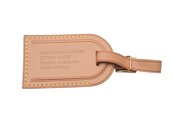 新品未使用 LOUIS VUITTON ルイヴィトン 村上隆 M95774 モノグラモフラージュ キーポル・バンドリエール55用 ネームタグ ポワニエ 鍵カデナセット 中古 4c072715